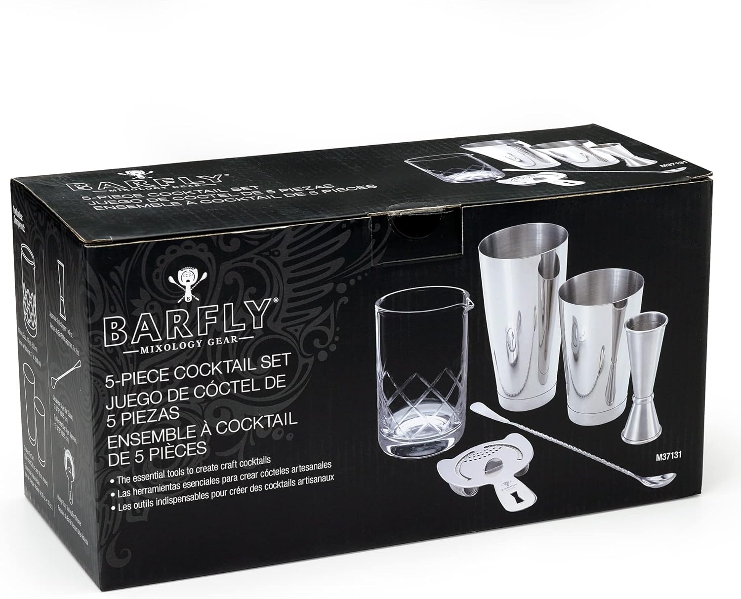 Barfly Essential Deluxe Mixing Cocktail Kit, Stainless Steel (M37131) - Copper image number 4