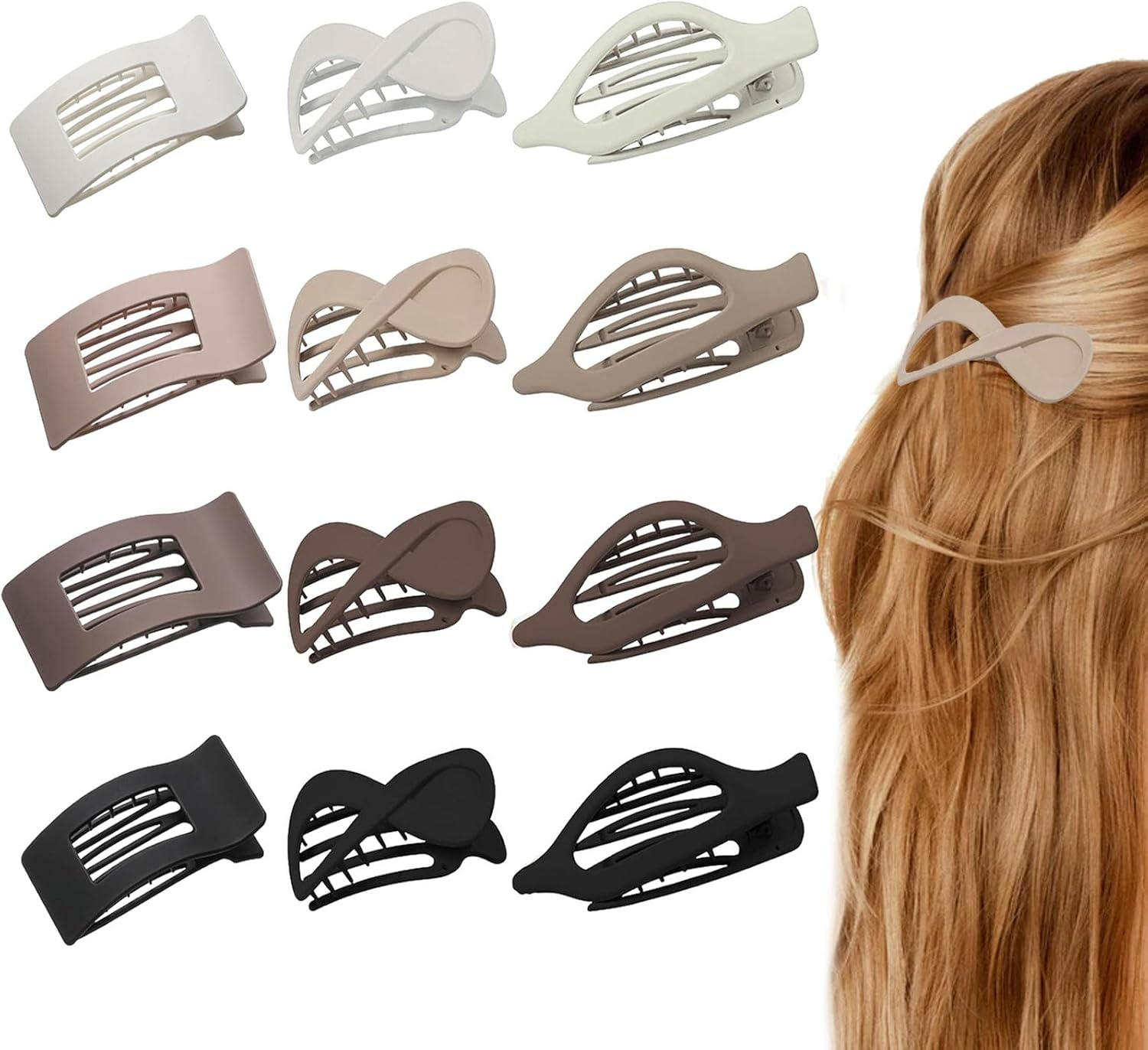 FOLAI Set of 12 Small Hair Clips Hair Clips Hair Accessories for Women image number 1