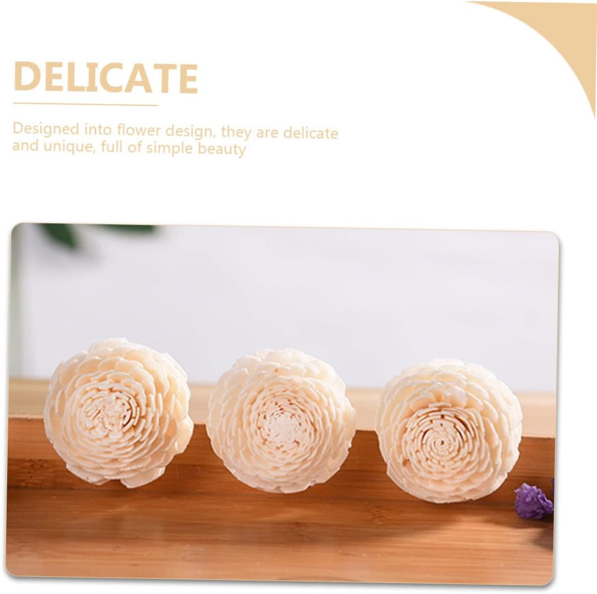 LALAFINA 32Pcs Household Rattan Aromatherapy Sticks for Diffuser Flower Replaceable Scented Sticks Dried Flowers for Essential Oil Diffusers image number 5