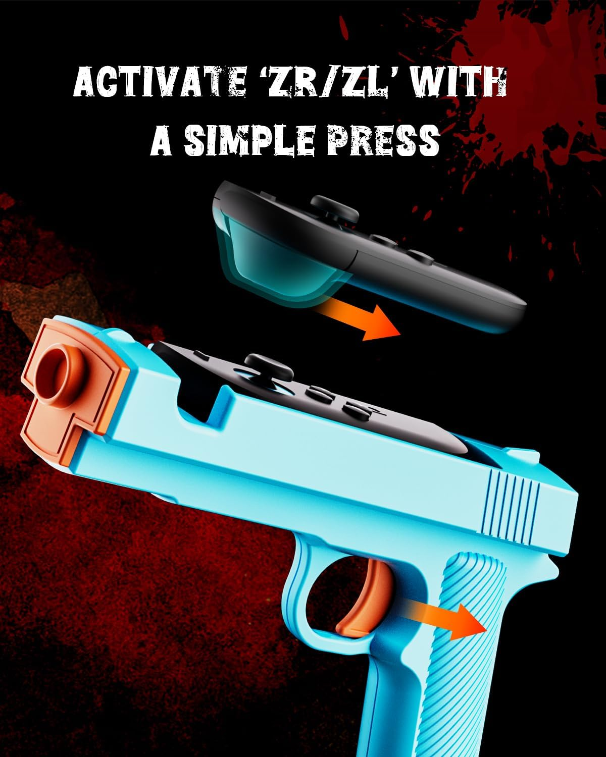 Nargos Shooting Game Gun Controller for Nintendo Switch 2, Gaming Accessory