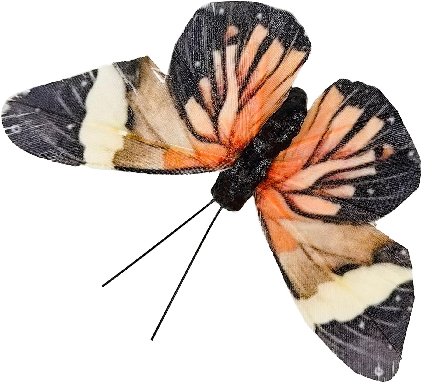 Ychtewy-Feather Butterfly for Craft Decoration Set of 12 with Clip 6 Color Wedding Home Flower Pot Christmas Party Spring Home Decor Floral image number 4