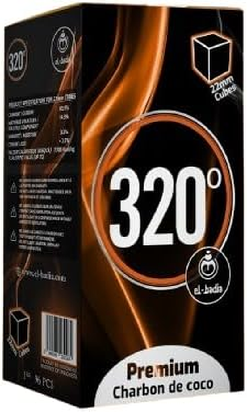 Premium Coconut Shisha Charcoal Coal (22Mm Cubes) for Hookah BBQ 1 Kg - 96 Pieces - Nicotine Free image number 4