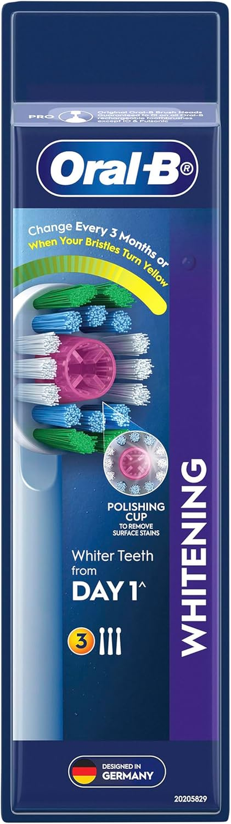 Oral-B [GENUINE] Floss Action Clean Electric Toothbrush Replacement Heads, 3 Pack