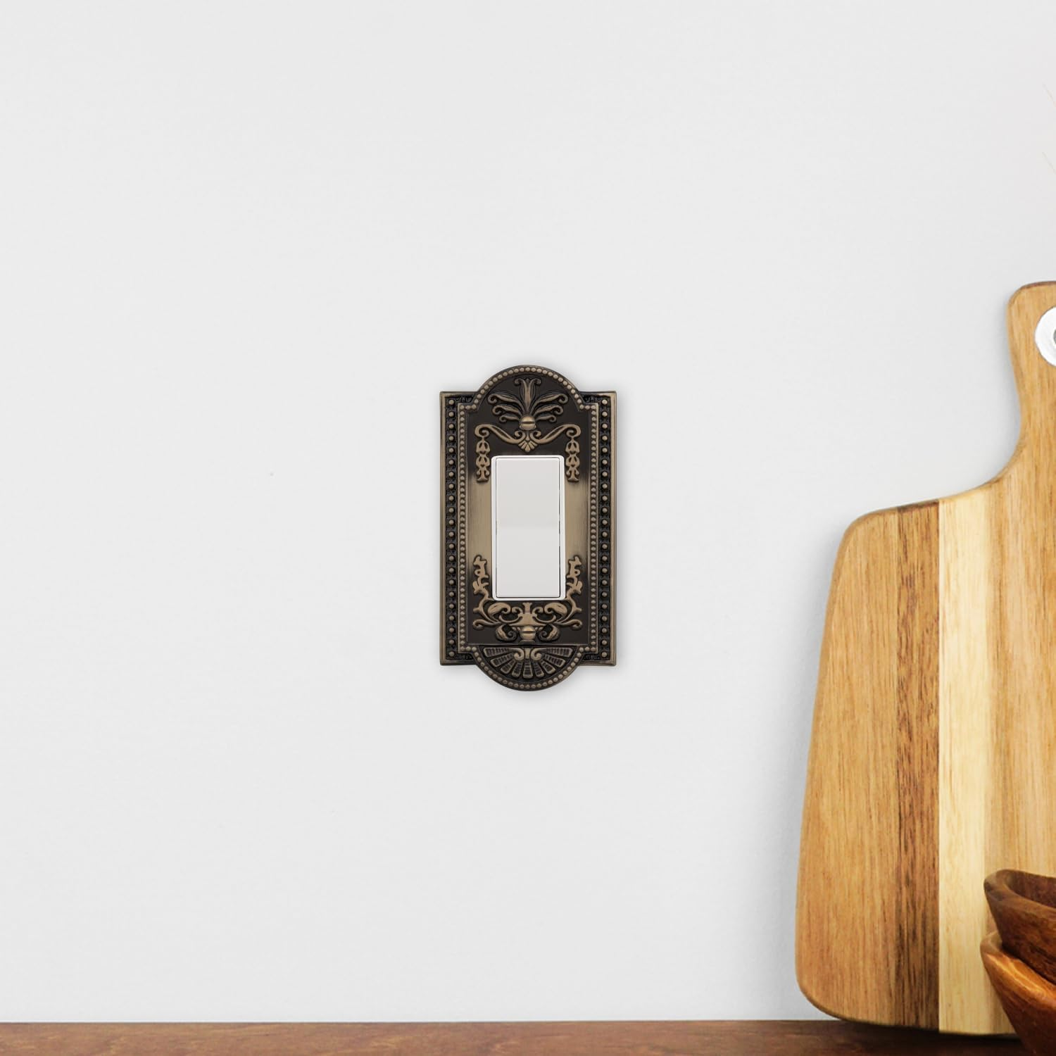 Nostalgic Warehouse 719713 Meadows Switch Plate with Single Rocker, Antique Brass - Gold image number 6