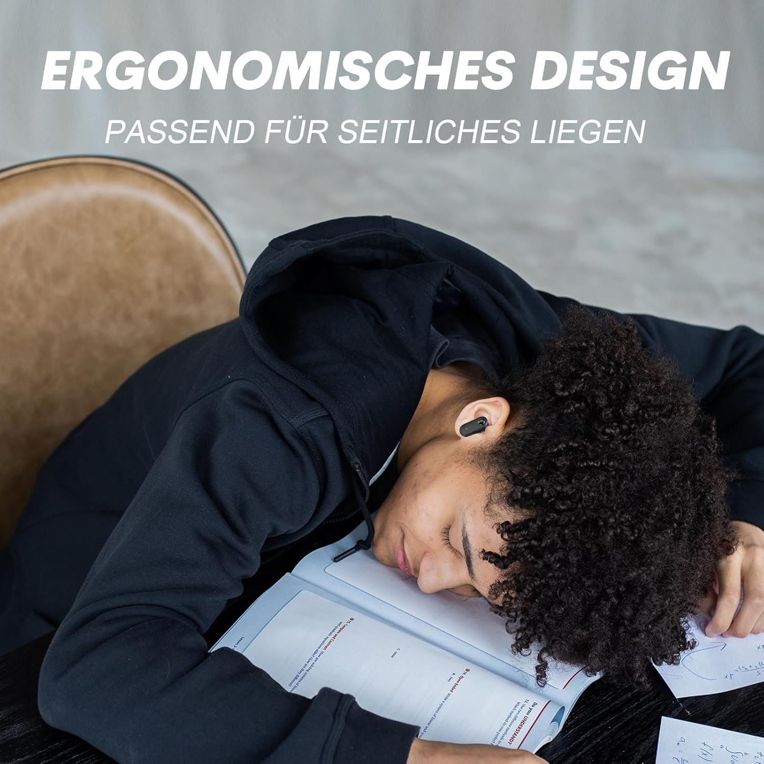 Xmenha Mini In-Ear Headphones for Sleeping Bluetooth Wireless Sleep Headphones Earbuds Bluetooth Sleep Headphones Small with Noise Cancelling for Small Ears Invisible Wireless Earphones image number 6