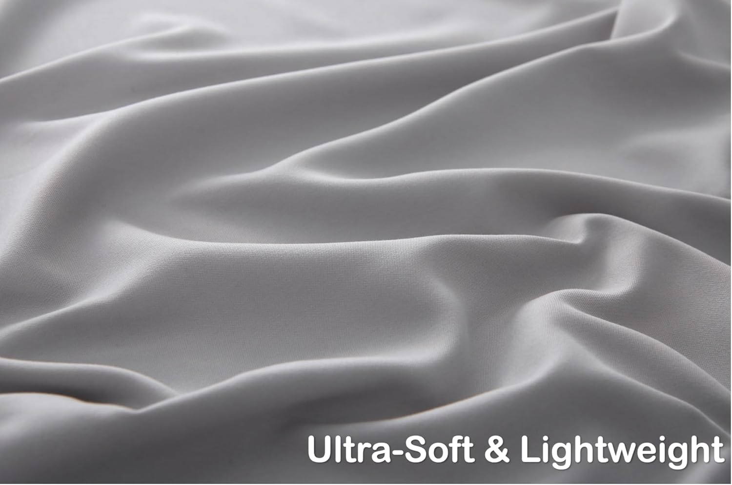 Gray King Bed Sheet Set, 1500TC 130GSM Ultra Soft Microfiber Bedding, Durable, Wrinkle Resistant, Fade Resistant, Fitted Sheet & Flat Sheet & 2 Pillowcases (4Pcs, King) image number 6