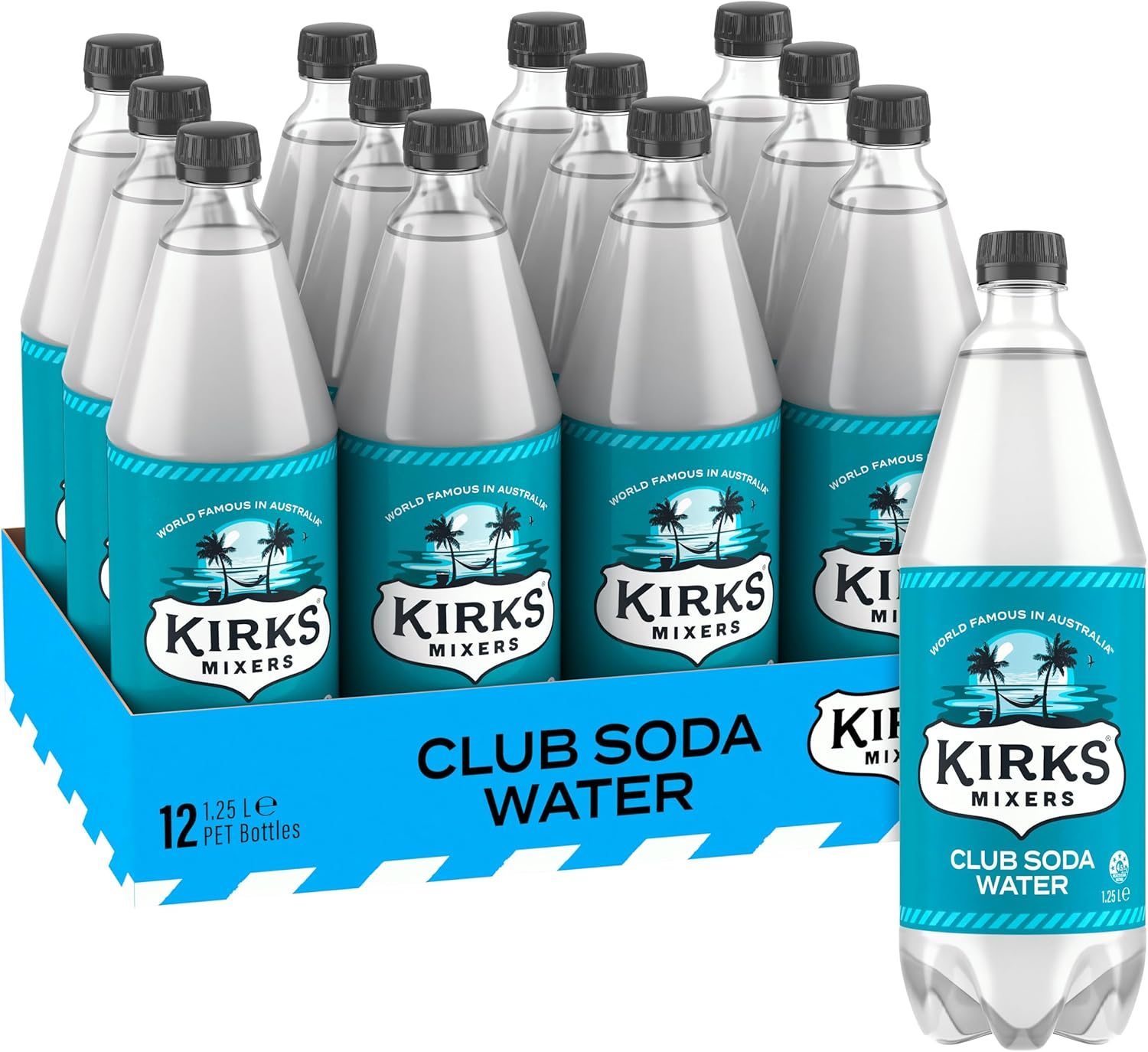 Kirks Club Soda Water Multipack Bottles 12 X 1.25L image number 3