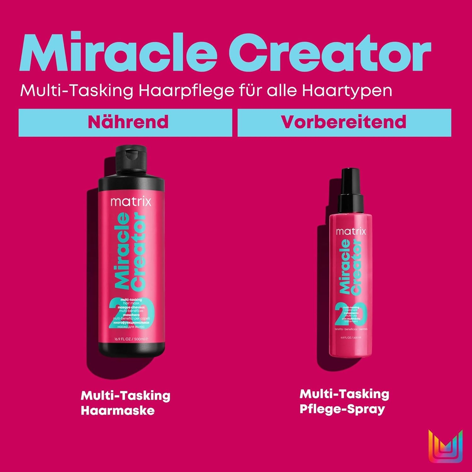 Matrix Leave-In Spray with 20 Nourishing Properties, for All Hair Types, Miracle Creator Spray, 1 X 190 Ml image number 3