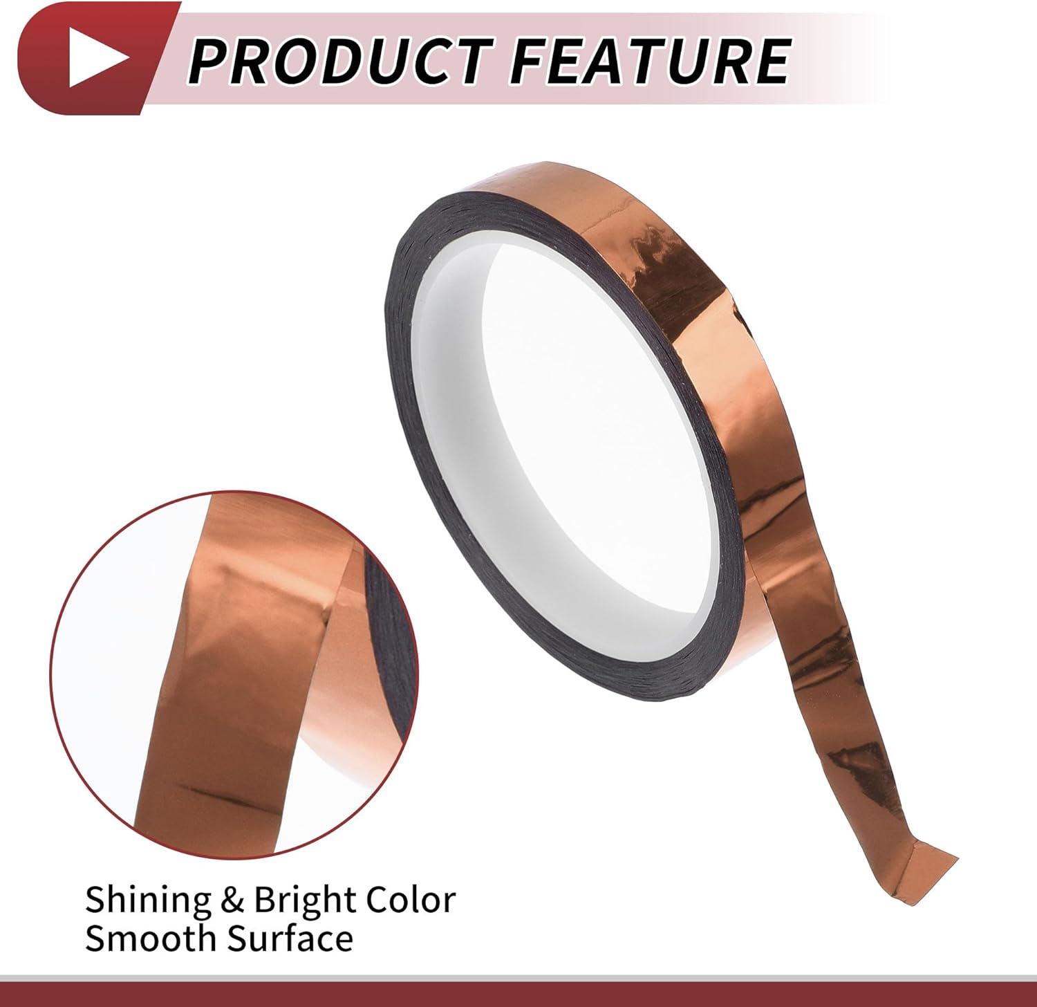 X AUTOHAUX Pinstripe Tape 164.04Ft X 0.59" Car Stripes Pinstripe Decals for Car, Motorcycle and Boat, Racing Stripes DIY Stickers Mirror Champagne 1 Pc image number 5