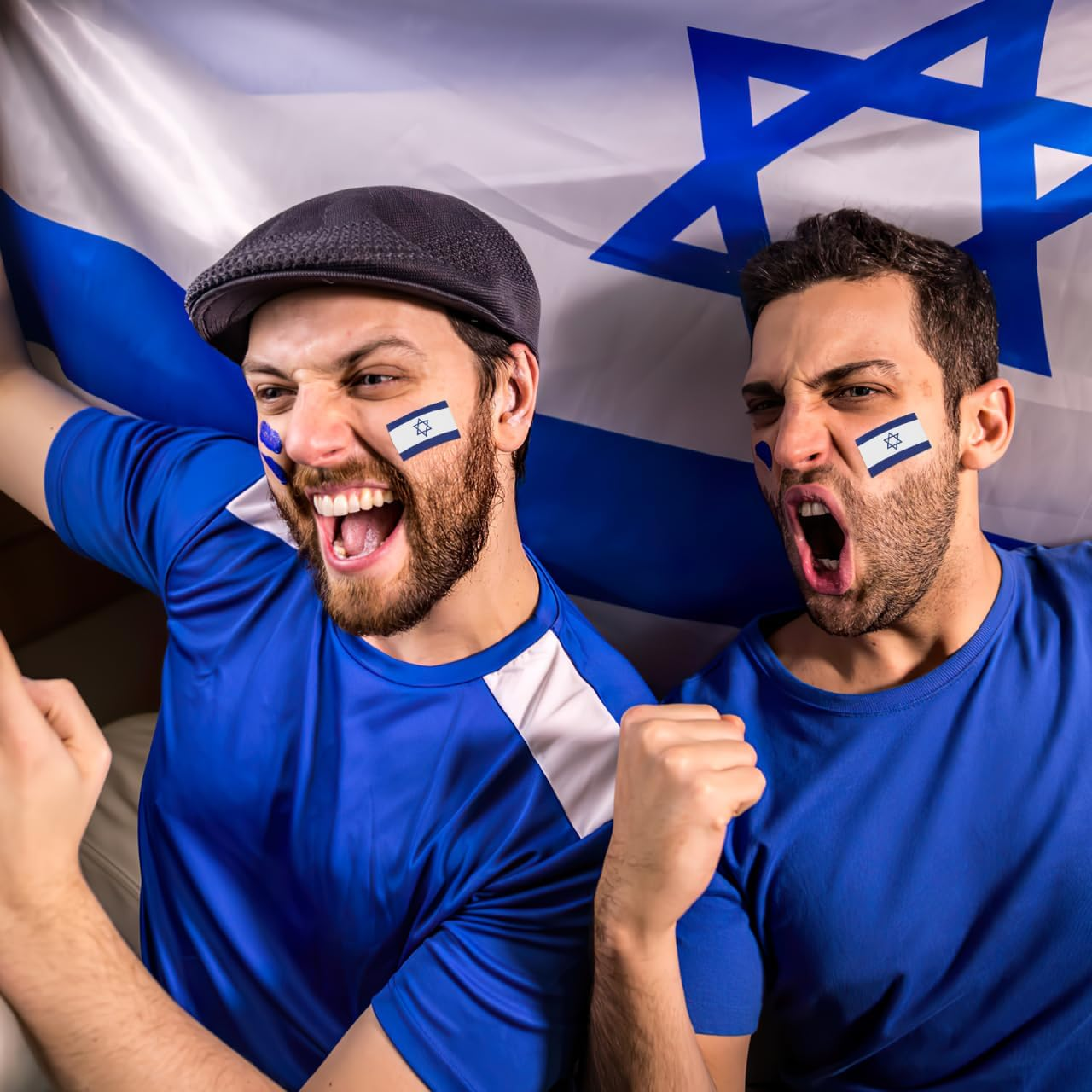 Operitacx Israel Flag Stickers Weatherproof Self Adhesive Patriotic Labels for Journals Scrapbooking Water Bottles Car Decals image number 3