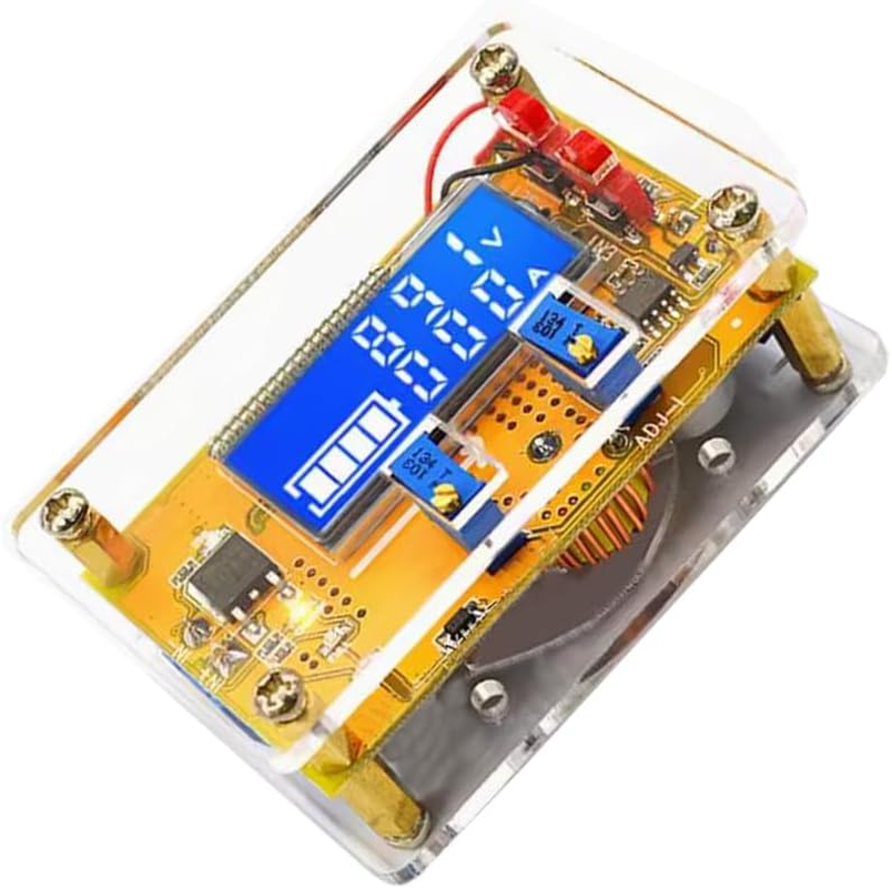 DC Buck Module Adjustable Buck Converter Step down Voltage Regulator 6V-32V 30V 24V 12V to 1.5-32V 5V 5A LCD Power Supply Volt Reducer Transformer Module Board with USB Port Protective Case image number 1