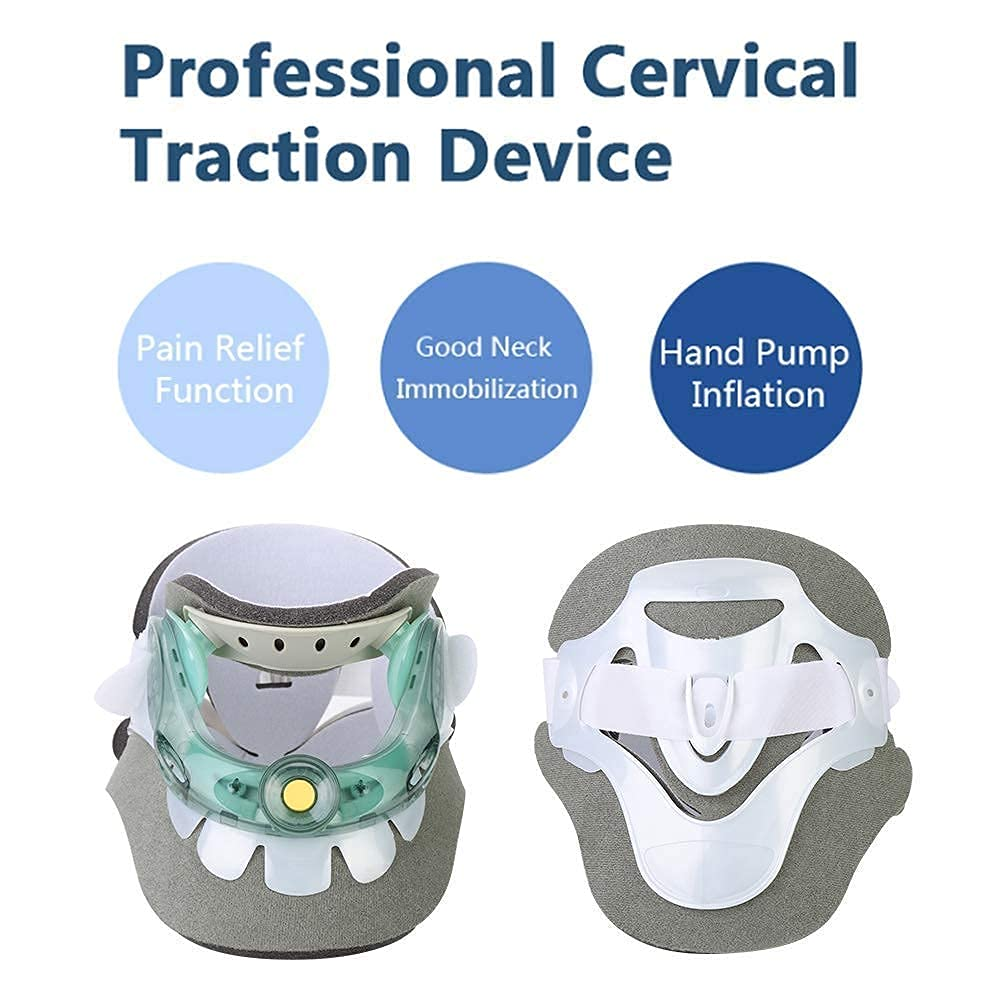 APEXORIGIN Cervical Traction Device, Cervical Collar for Neck Brace Support, Lightweight & Adjustable Cervical Neck Traction Device for Home Use, Neck Pain & Tension Relief (Gray) image number 4