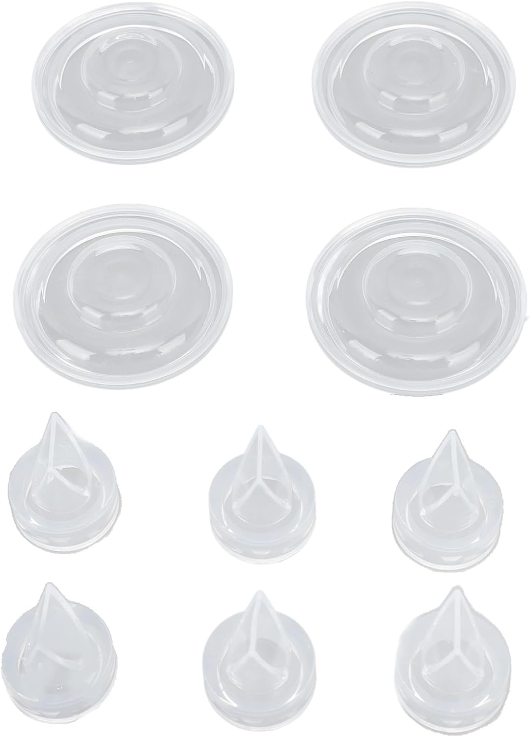 Electric Breast Pump Parts 4-Piece Safe Diaphragm Odorless Duckbill Valves Diaphragm for Breast Feeding image number 6