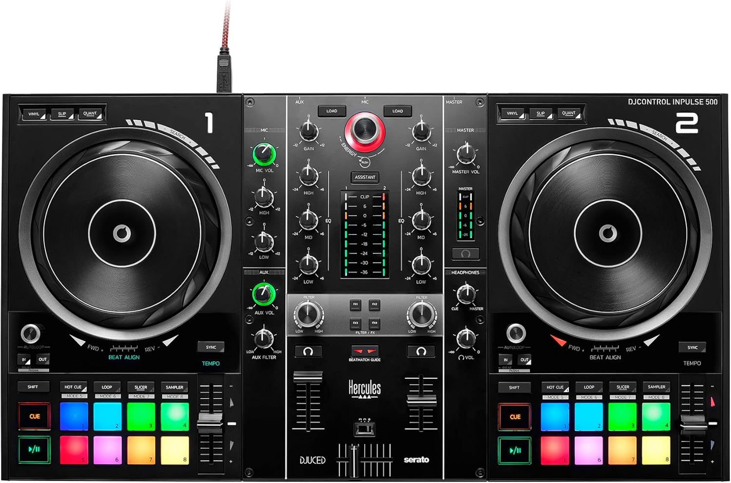 Hercules DJ 4780909 Djcontrol Inpulse 500 image number 2