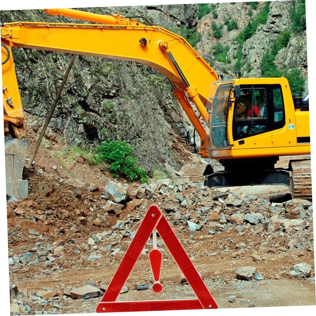 4Pcs Auto Warning Sign Car Folding Triangle Safety Road Safety Kit for Car Emergency Scenario