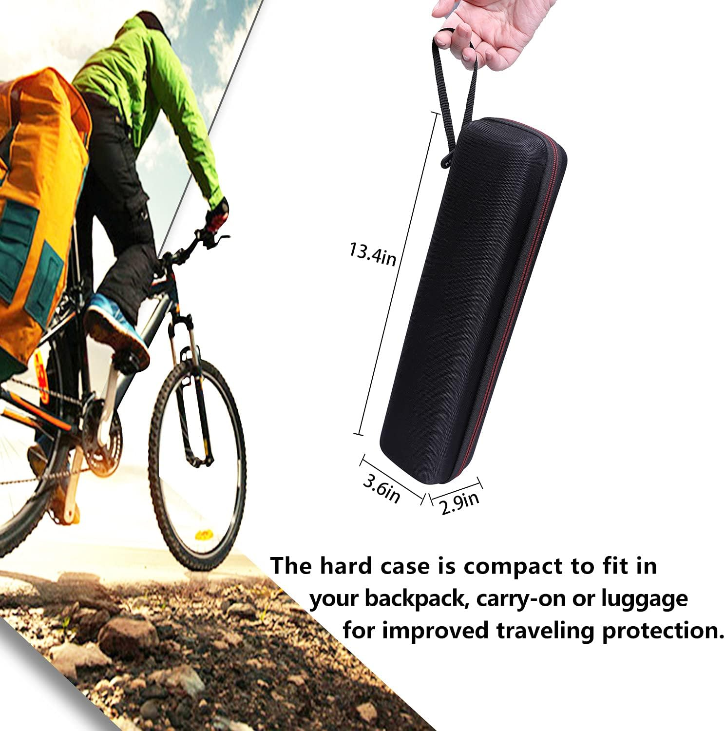 LTGEM Hard Case for Brother DS-640 / DS-740D / DS-940DW / DS-720D Compact Mobile Document Scanner & Itari Portable Printer - Protective Carrying Storage Bag image number 6