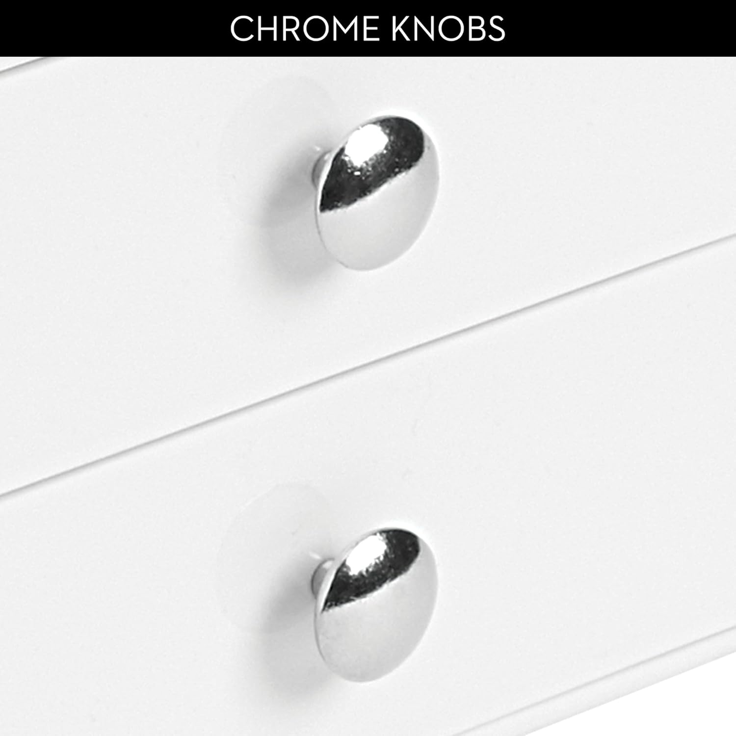 Interdesign 35301EU Makeup Storage Drawers, Plastic Desktop Drawer Organiser, White image number 3