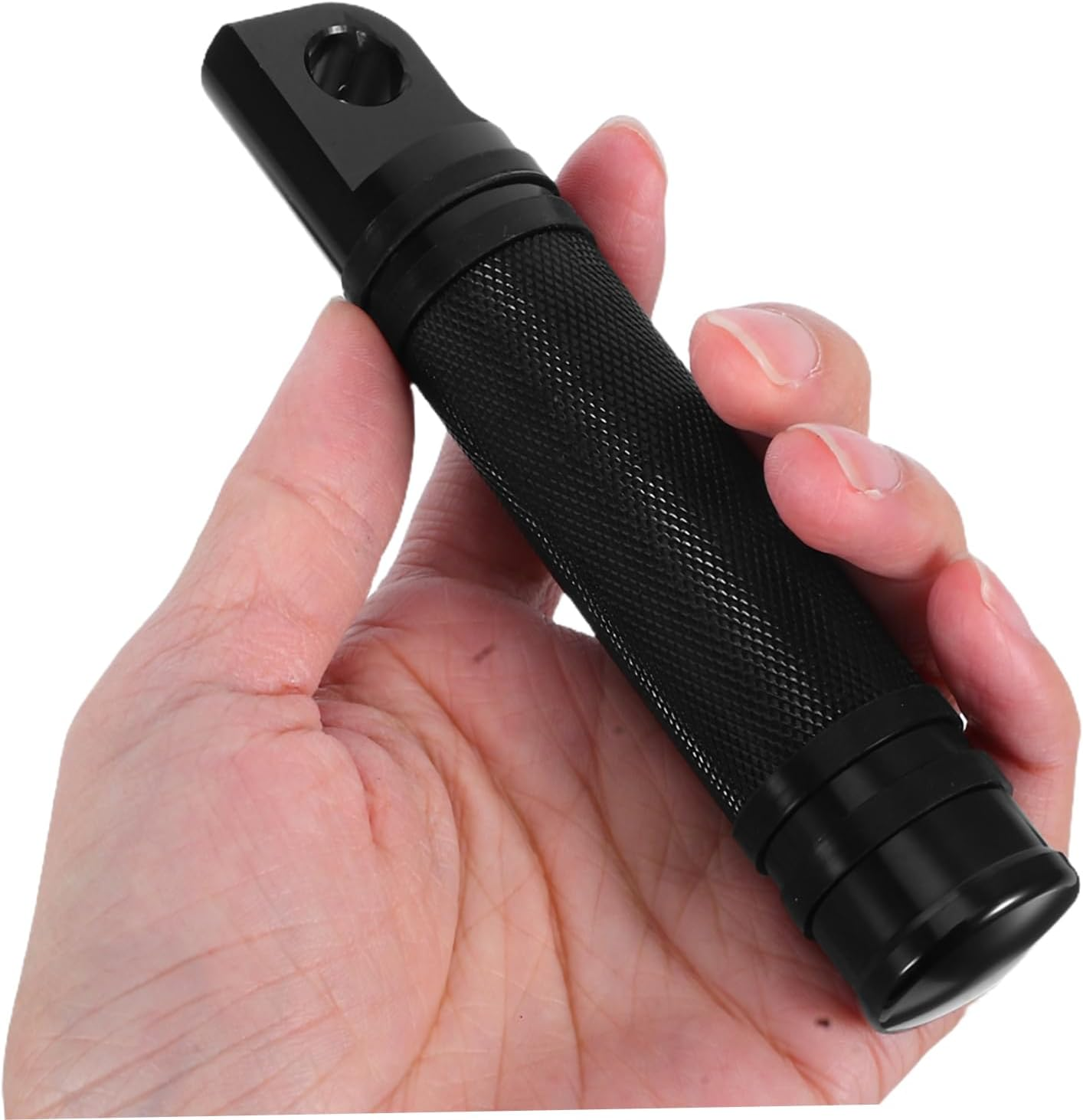 BELLIFFY 2Pcs Motorcycle Foot Pegs Aluminum Skid Design Compatible with Harley Motorcycles Easy Installation Durable Foot Rest for Front and Rear Modification image number 1