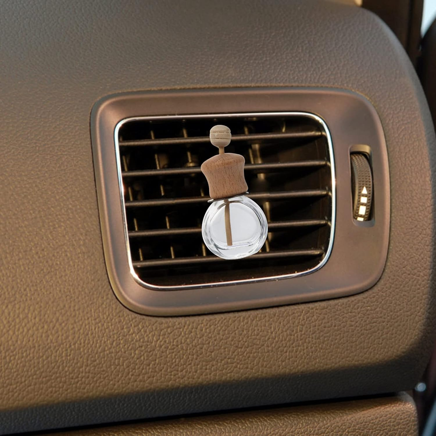 Small Glass Bottles for Car Air Freshener Essential Oil Diffuser Car Vent Perfume Holder