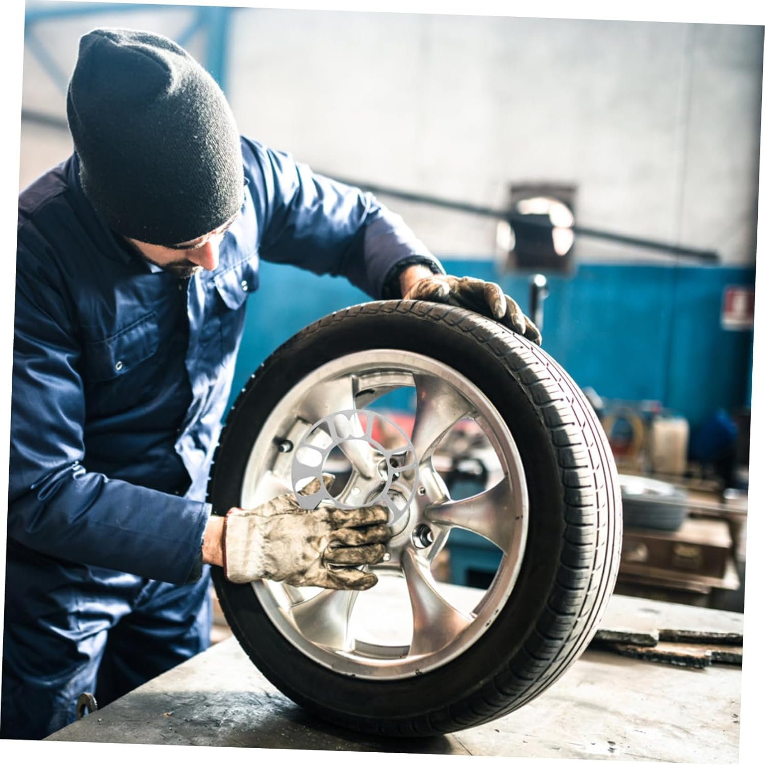 COSMEVIVI Aluminum Wheel Spacer Hub Adapter Lug Cars Wheel Spacer Plate Automotive Hub Centric Car Tire Vehicle Plate image number 5