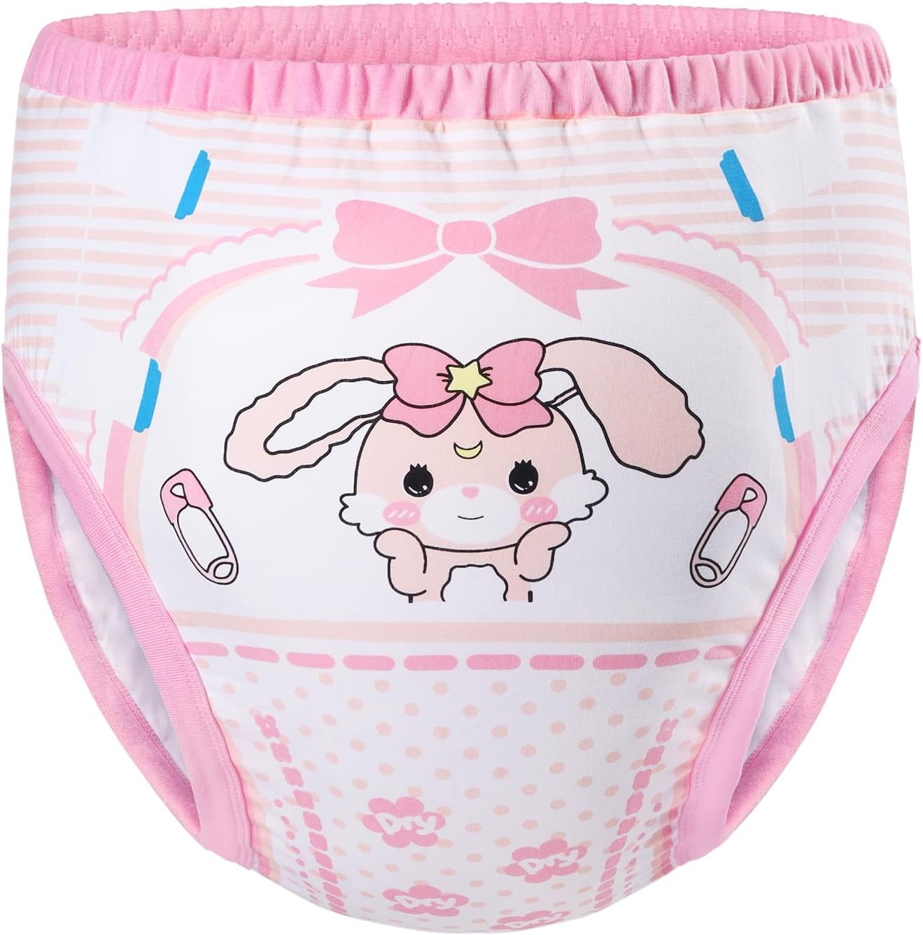Littleforbig Soft Cotton Underwear Comfortable Washable Reusable Adult Training Pants - Baby Usagi image number 3