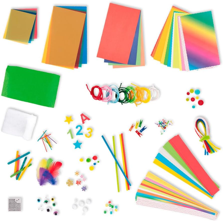 APLI Kids 20122 Mega Crafty Box, Craft Kit, 1300 Pieces, Various Materials for DIY Activities for Children image number 5