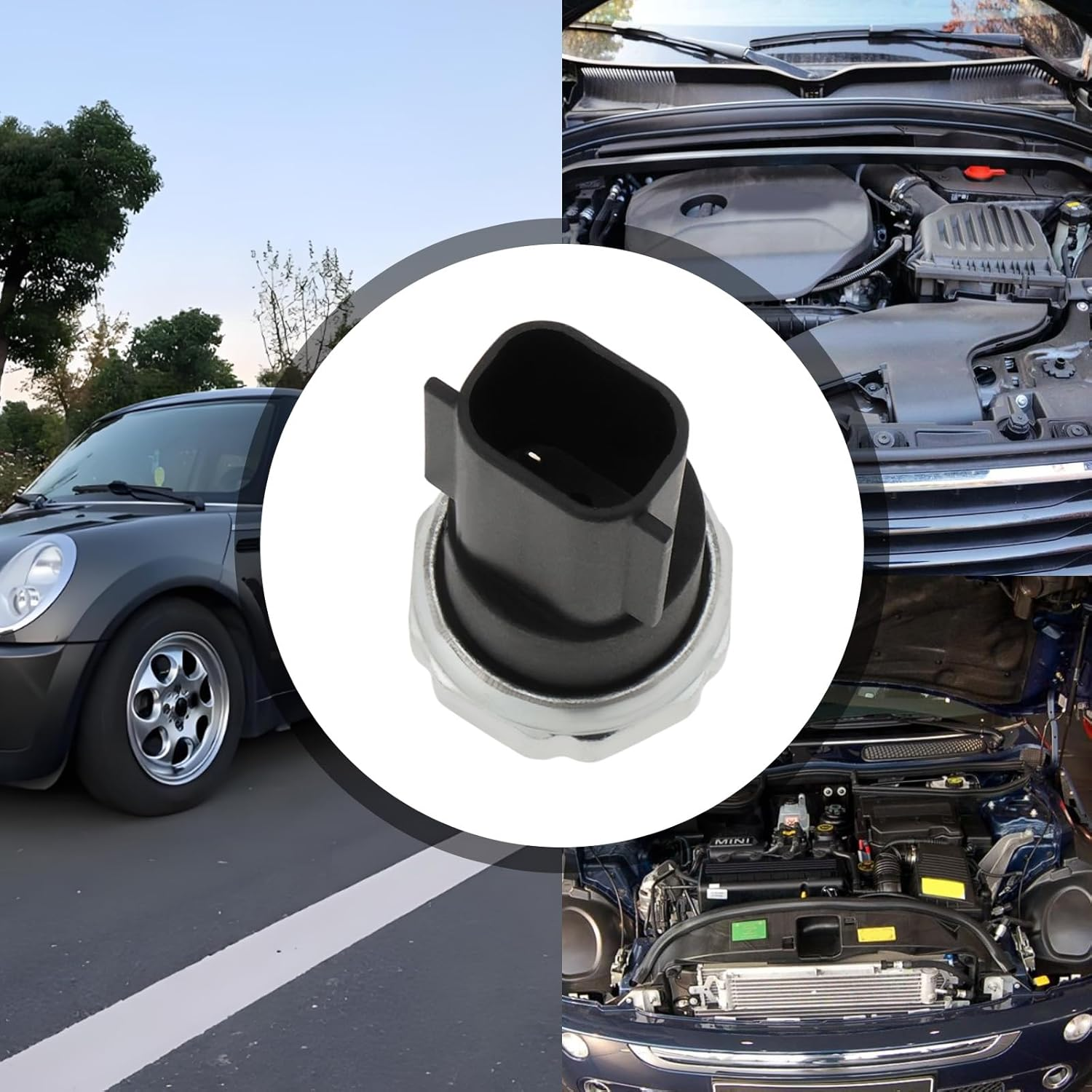 1PC Sensor Automotive Automatic Oil Pressure Switch Sensor Oil Pressure Sensor 12616500893 Compatible with MINI R50 R52 R53