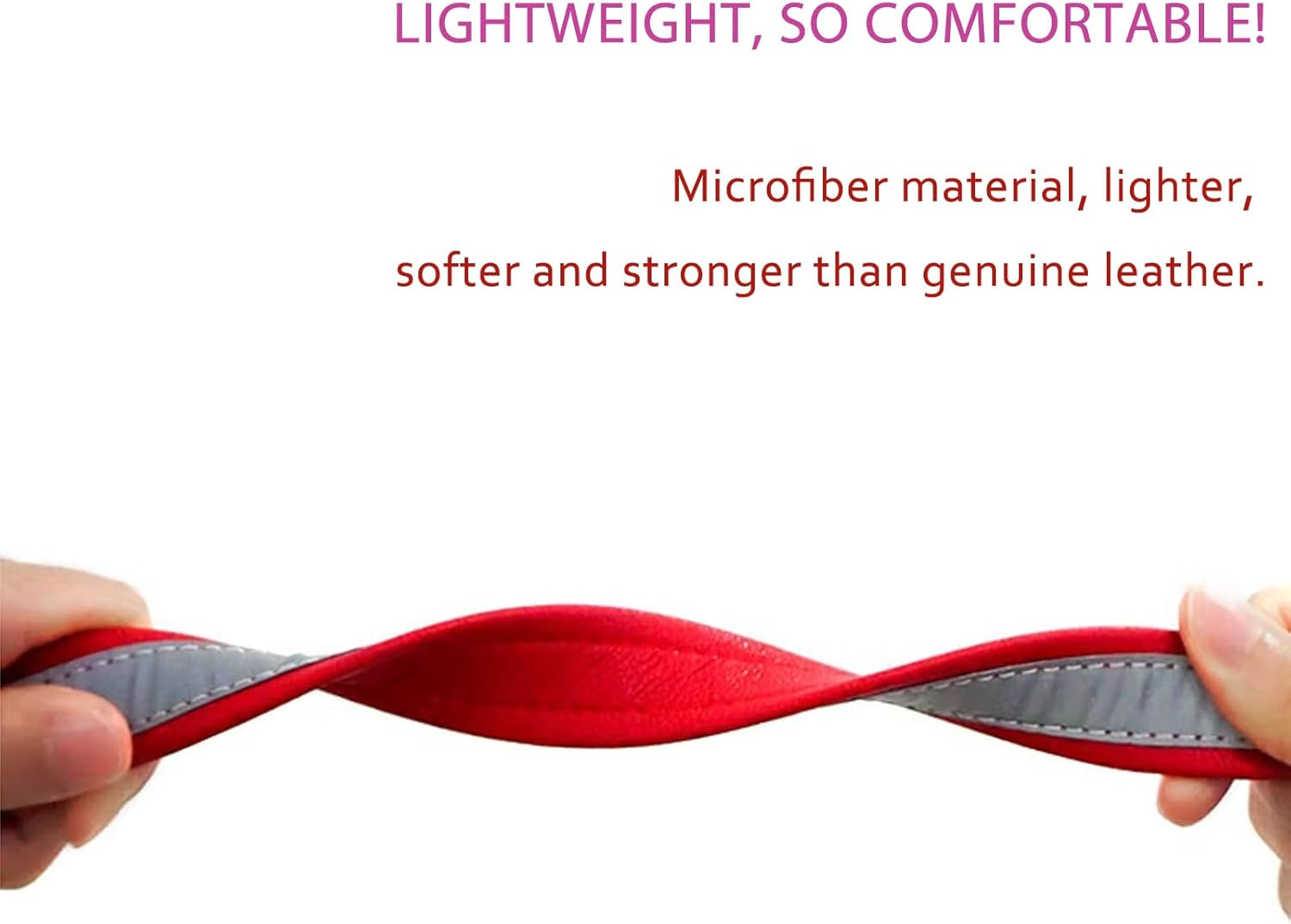 Yonsbox Personalized Reflective Dog & Cat Collar with Custom Engraved ID Nameplate &ndash; Silent Tag Pet Collar, Adjustable Safety Collar for Small Medium Large Dogs Durable Microfiber with Metal Buckle