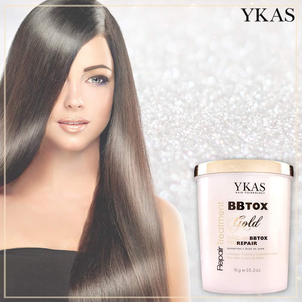 Y-Kas BBTOX Gold Hair Repair Treatment Pro Repair Mask Keratin and Ojon Oil 1KG image number 4