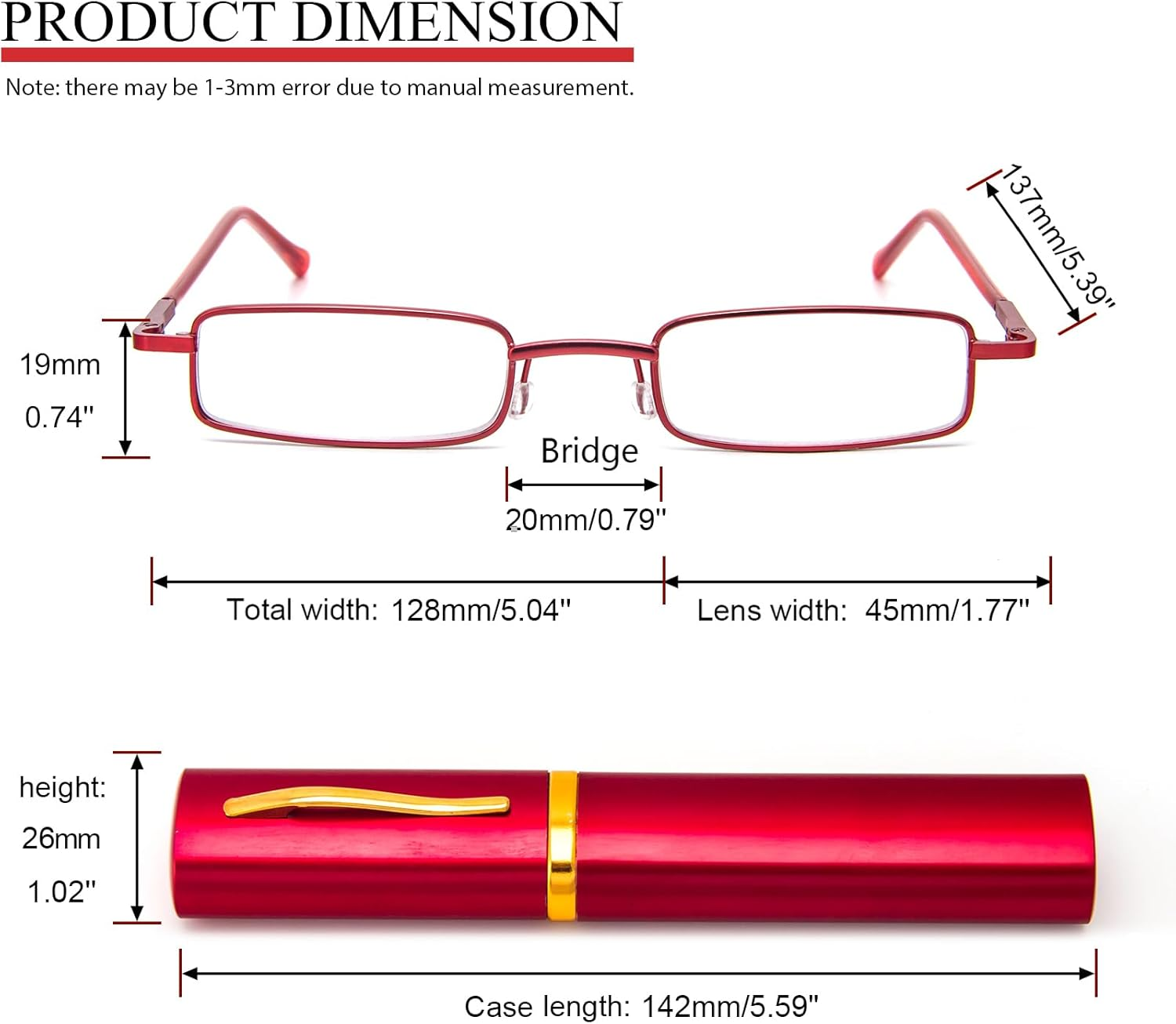 REAVEE Pen Case Reading Glasses image number 2