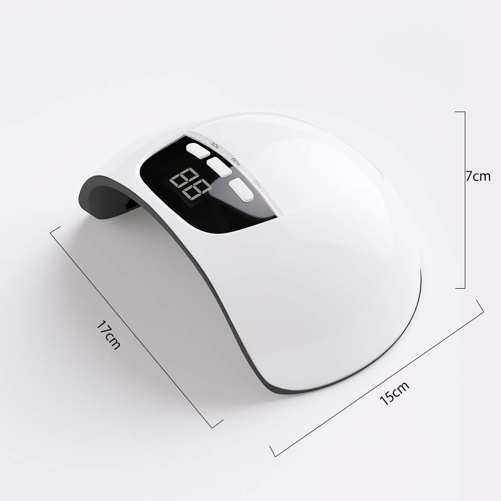 ANGNYA U V Light for Gel Nails, Led Nail Lamp with 3 Timer Setting and Automatic Sensor, Professional Gel Nail Lights Nail Art Manicure Tools for Home and Salon image number 1