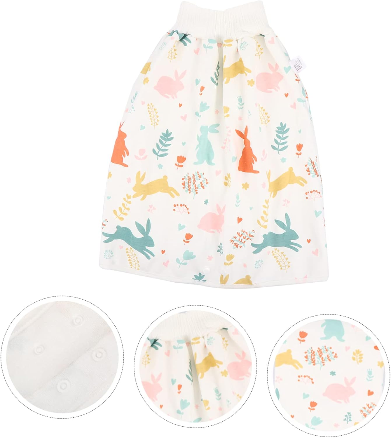 HANABASS Diaper Skirt with Breathable Cotton Elastic Waist Training Pants for Potty Training Washable and Comfortable Undies for Boys image number 1