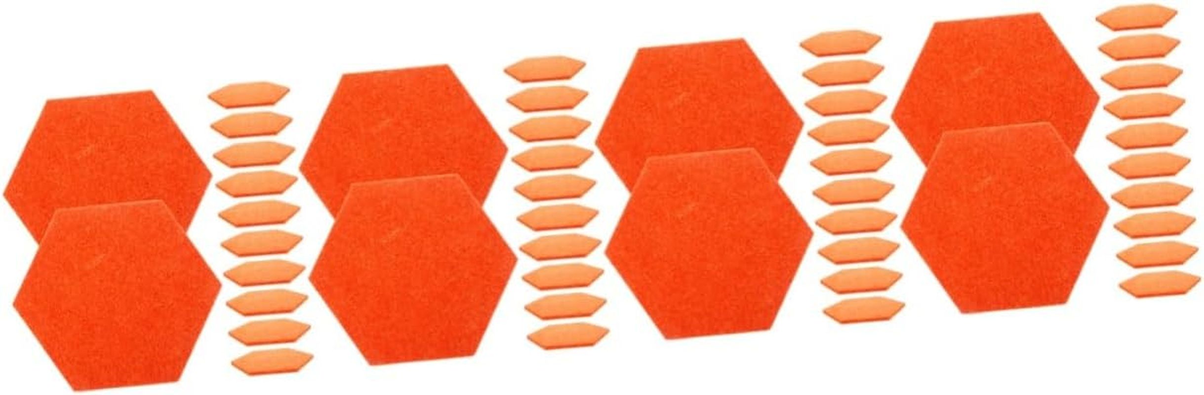 Tofficu 36Pcs Versatile Felt Mat for Classroom Office Notice Board Decorative Bulletin Board in Multi-Colors