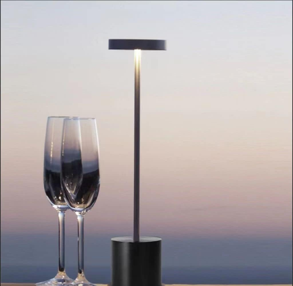 Rechargeable Cordless LED Table Lamp, 5200Mah Battery Operated Desk Lamp, 3 Color Modes, Touch Dimmable, USB Bedside Lamp for Home, Dining, Indoor, Outdoor, Living Room &ndash; Black image number 3