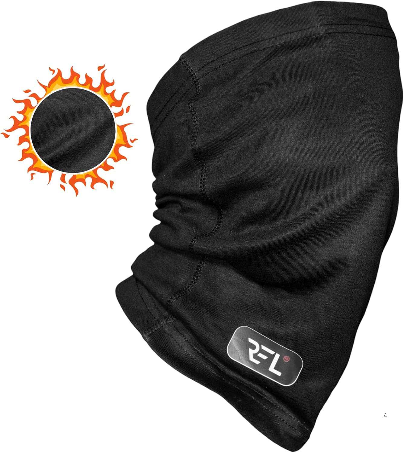 Regal Enterprises LLC Pack of 2 Fire-Resistant Neck Gaiters &ndash; Black & Navy Blue | FR Flame-Retardant Face & Neck Cover for Safety & Comfort image number 2