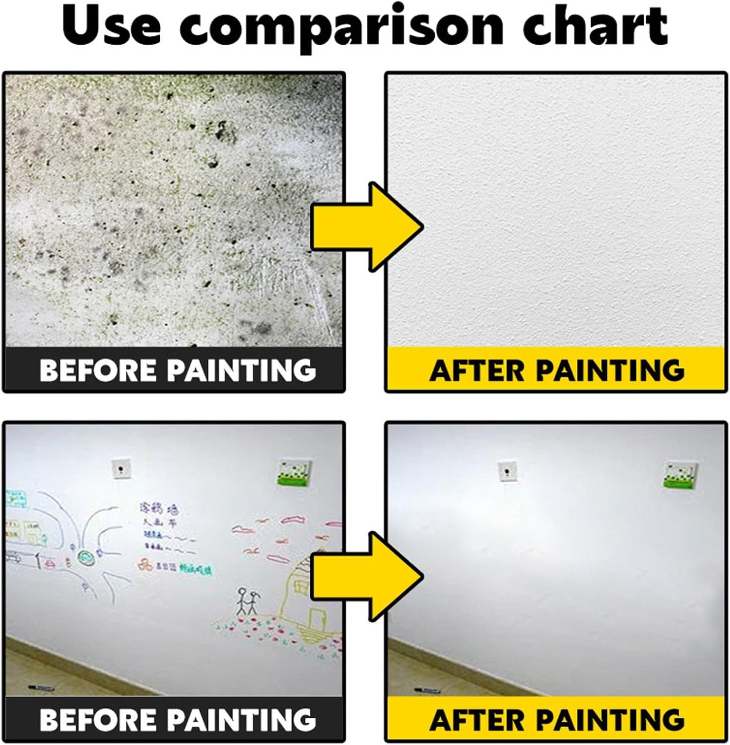Wall Paint White Touch up Paint for Walls | Wall Repair Tool Scratch Repair White Paint | Stain Remover, Quick Drying Paint Touchup, Brush for Walls, Effortless Cleaning image number 6