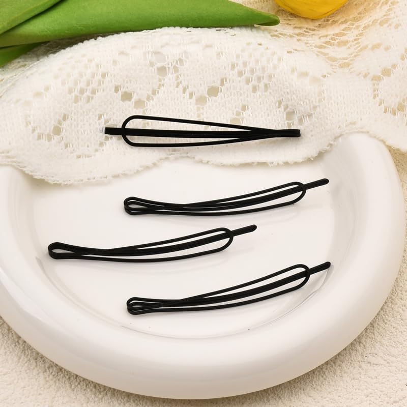 Hair Barrettes for Women Bangs Clip Black Vintage Hair Pins for Buns Updos for Thick Thin Length Hair Clips for Short Hair Bobby Pins Decorative Hair Accessories for Braids Clips 12Pcs image number 3