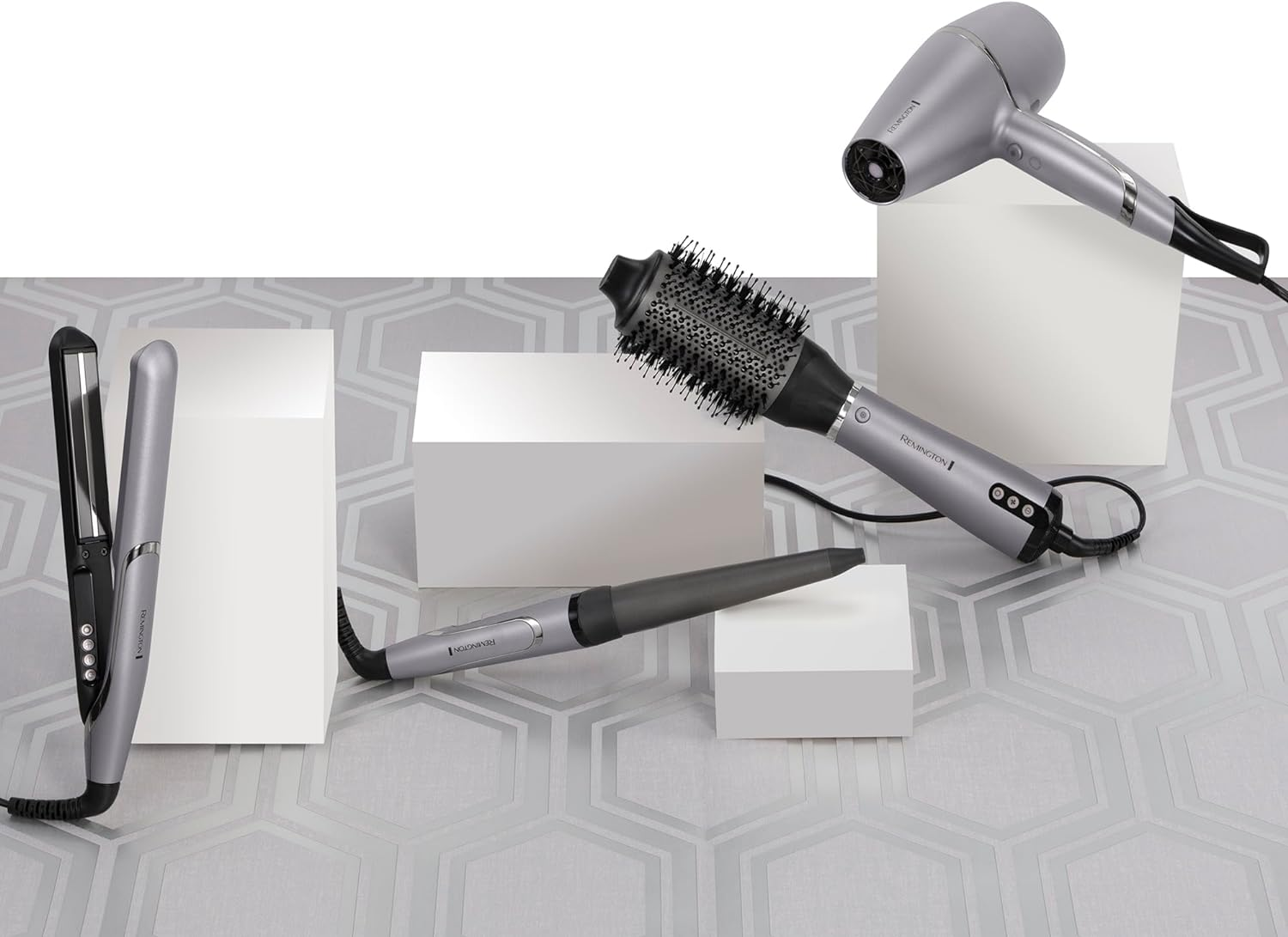 Remington Proluxe You Adaptive Hot Airstyler, AS9880AU, Adapts Heat to Your Hair'S Unique Styling Needs, 3 Brushes, All Day Lasting, Diamond Ceramic Coating image number 3