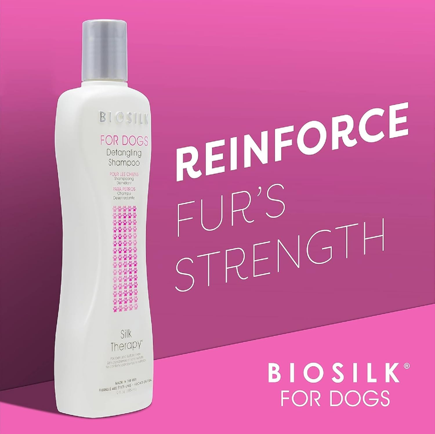 Biosilk Silk Therapy Detangling Shampoo for Dogs 355 Ml image number 3