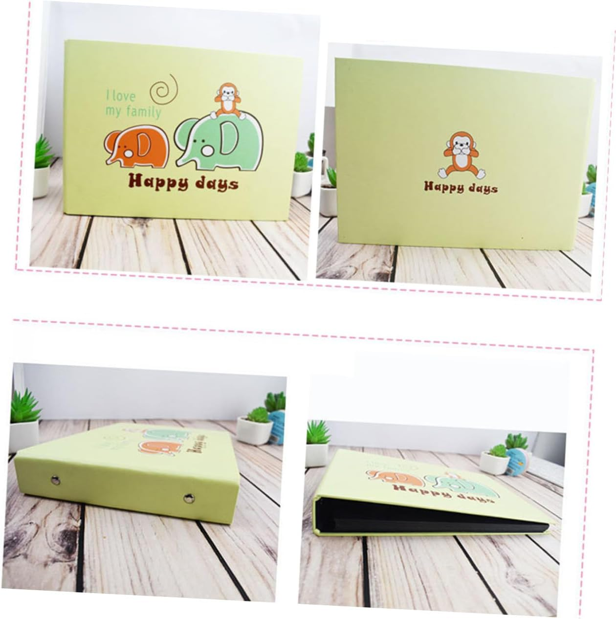 1Pc Light Pattern DIY Photo Album Creative Commemorative Book Pictures Album for Memorable Moments Present for Friends and Family image number 5