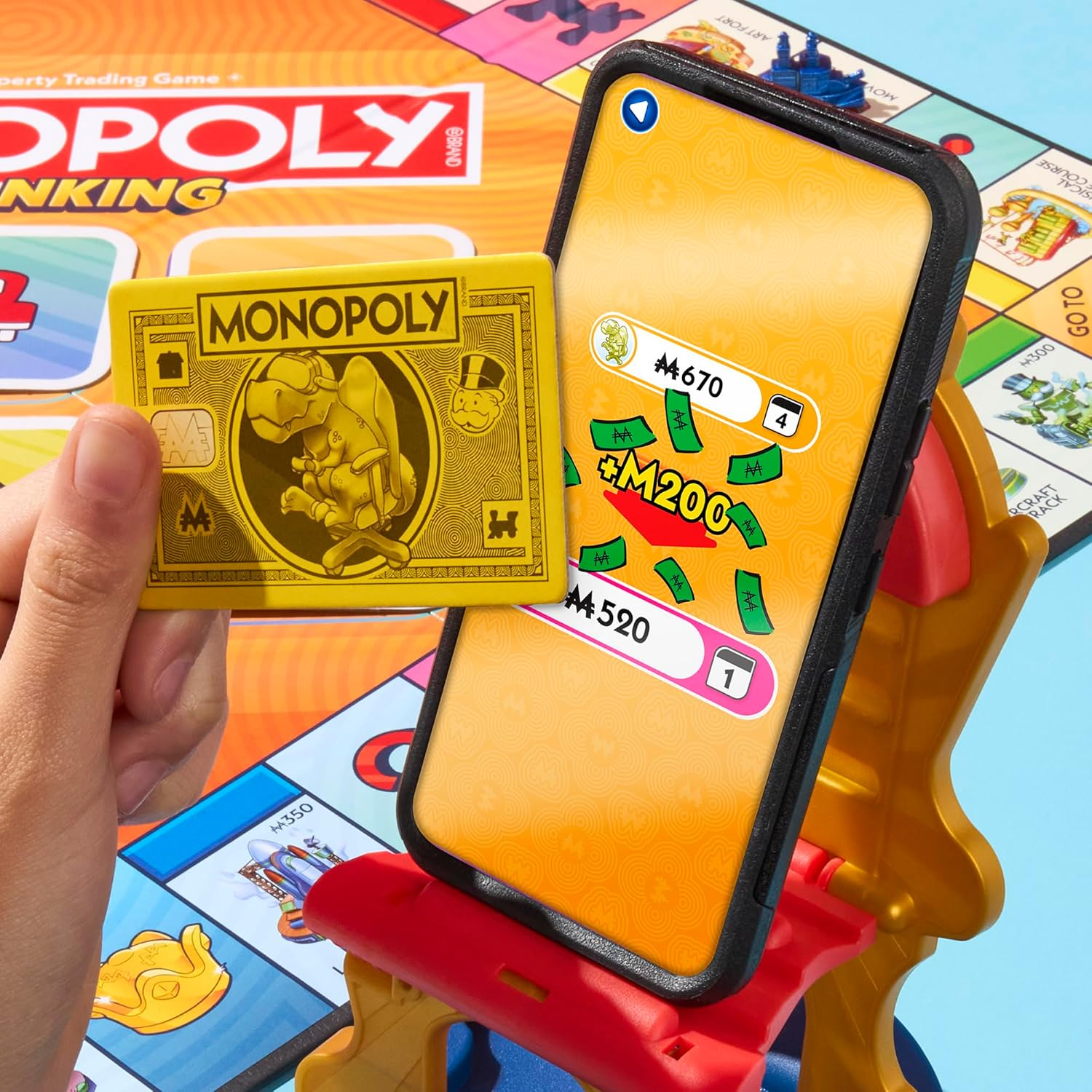 Monopoly App Banking Board Game | App-Enabled Monopoly Game | Links to Smart Devices | Ages 8+ | 2 to 6 Players | 45 Mins. | Family Games for Kids image number 4