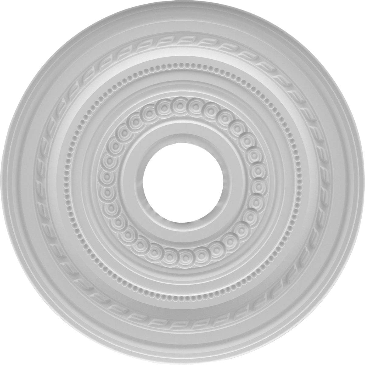 Ekena Millwork CMP16CO Cole Thermoformed PVC Ceiling Medallion (Fits Canopies up to 4 1/2"), 16" OD X 3 1/2" ID X 1" P image number 5