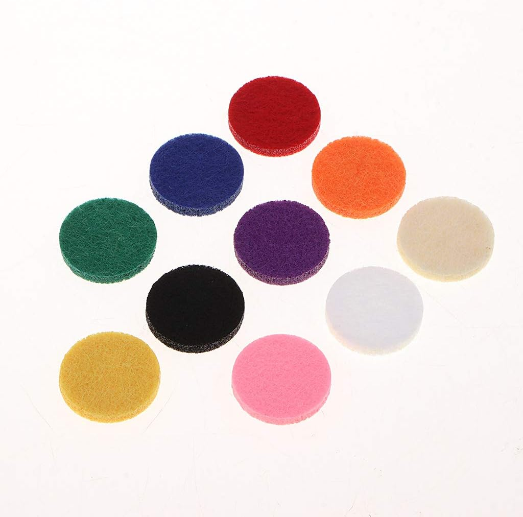 Kowaku 200 Pcs Aromatherapy Essential Oil Diffuser Locket Necklace Refill - Mixed image number 1