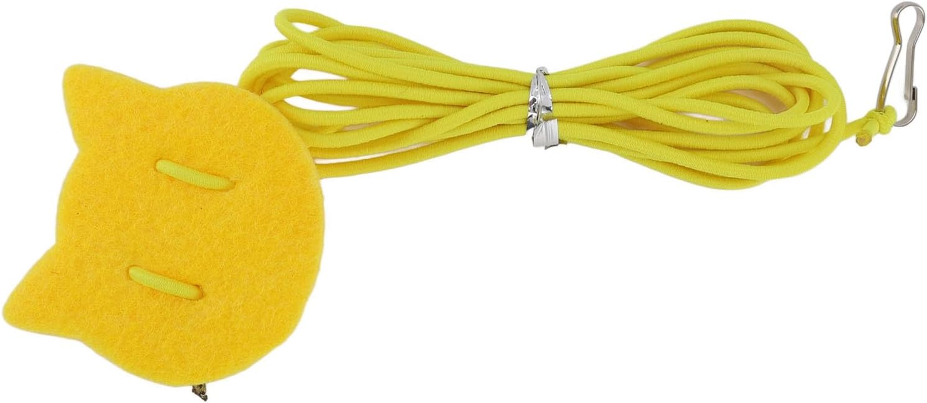 Door Hanging Cat Toy, Hanging Door Bouncing Cat Toy to Relieve Boredom and Stress, Elastic Rope (Funny Cat Rope and Grey Rabbit Fur Ball with Tail) image number 4