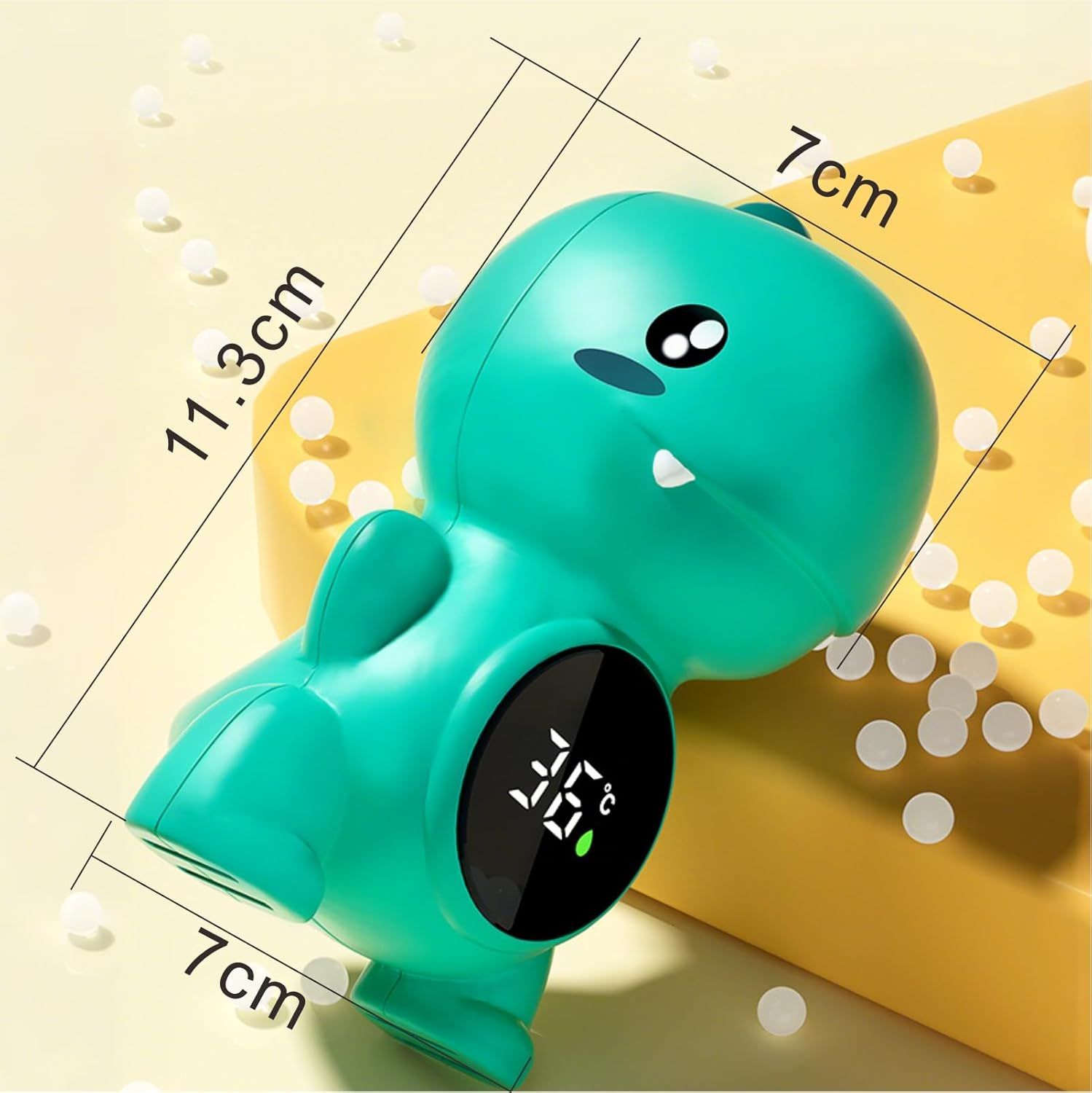 Floating Bathtub Thermometer - Bpa-Free Water Temperature Gauge for Safe & Comfortable Baths（No Bat） image number 1