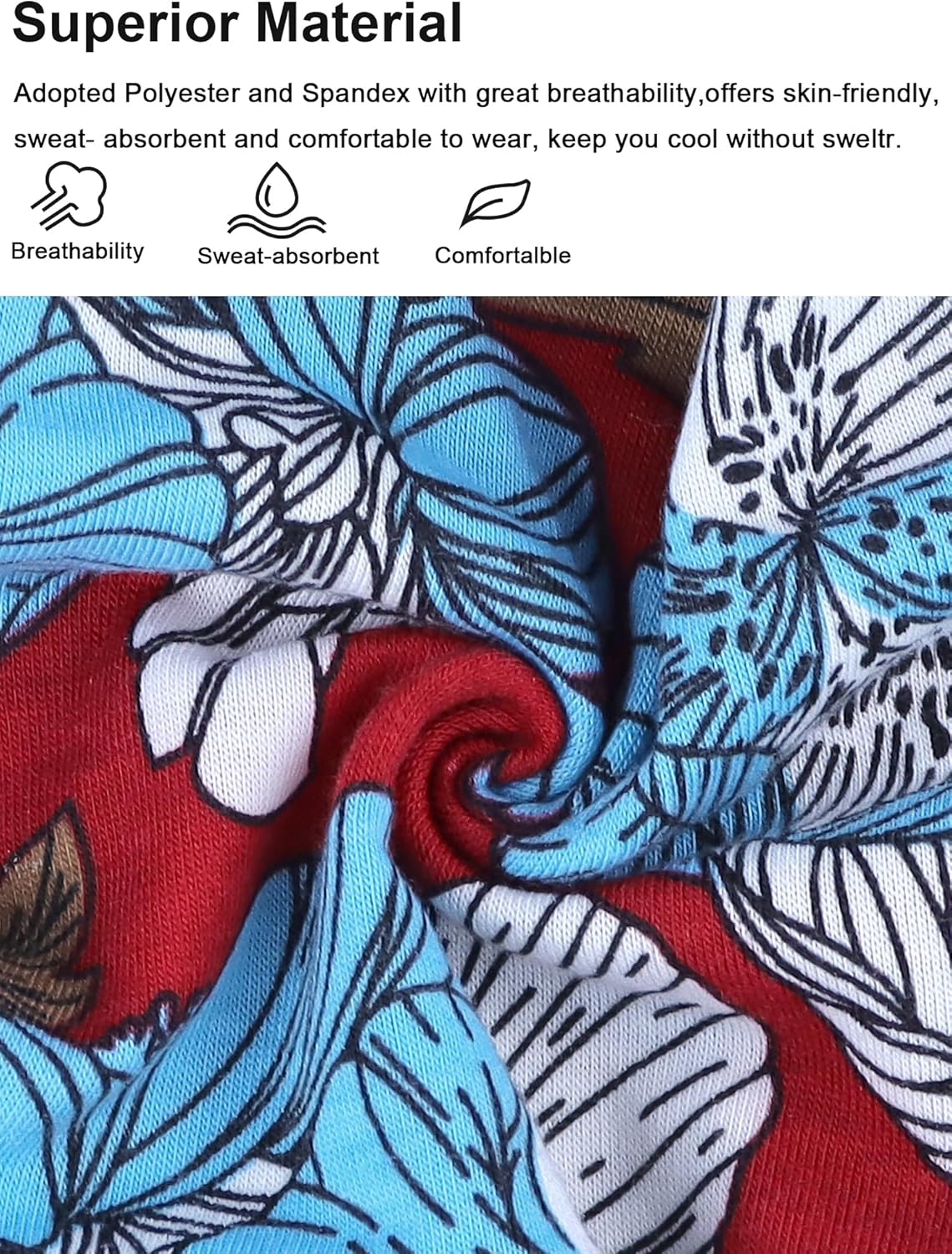 Kavya Headbands for Women'S Hair UK, Wide Soft Ladies Headband Boho, Fashion Bandanas Knot Adult Scarfs Hairbands Elastic Fashion Yoga Hair Bands Hair Accessories (Elegant) - Multi-Colored-7 image number 7