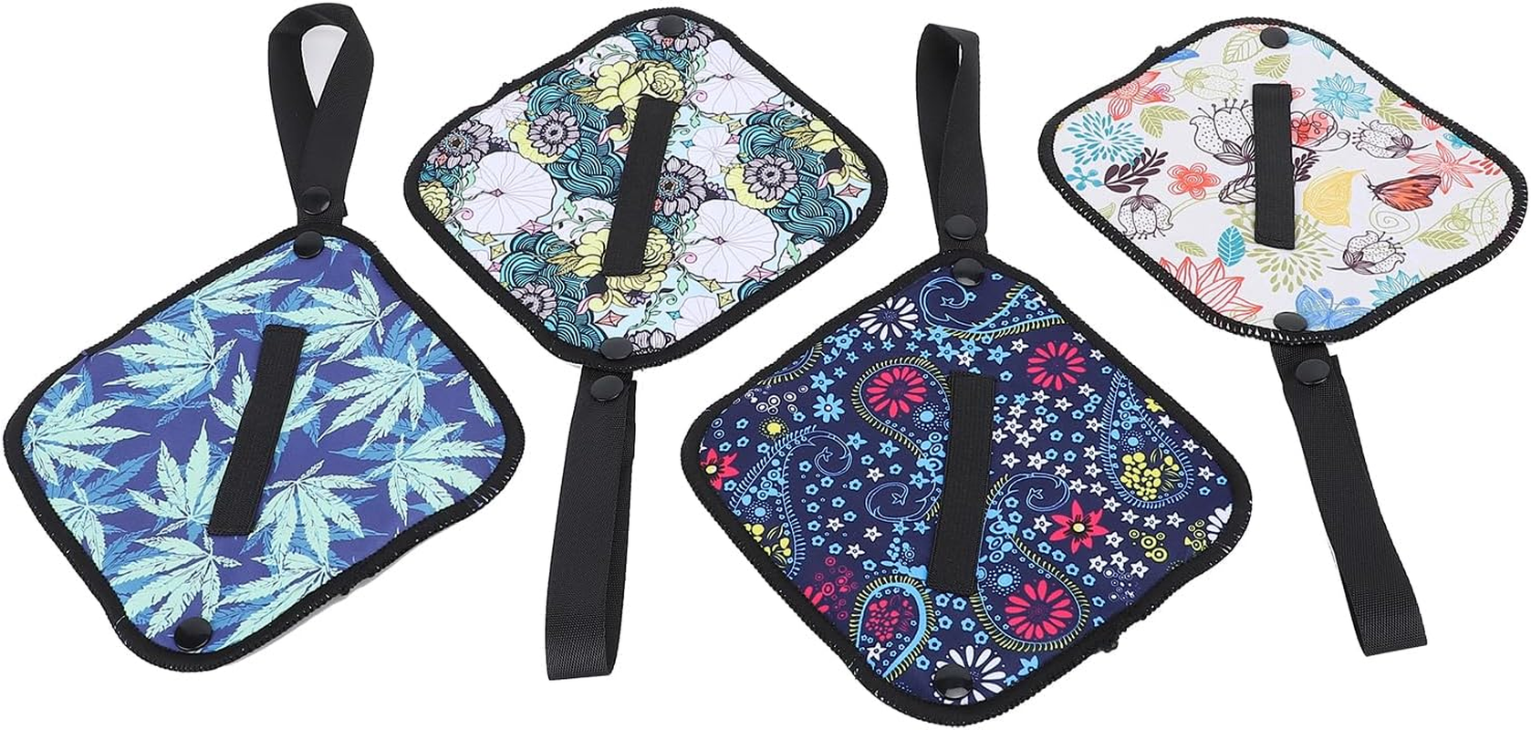 4Pcs Pee Cloth for Women Hiking Camping, Reusable Toilet Paper Washable Absorbent Female Urination Outdoor Pee Pad Travel Camping Backpacking Essential for Women image number 3