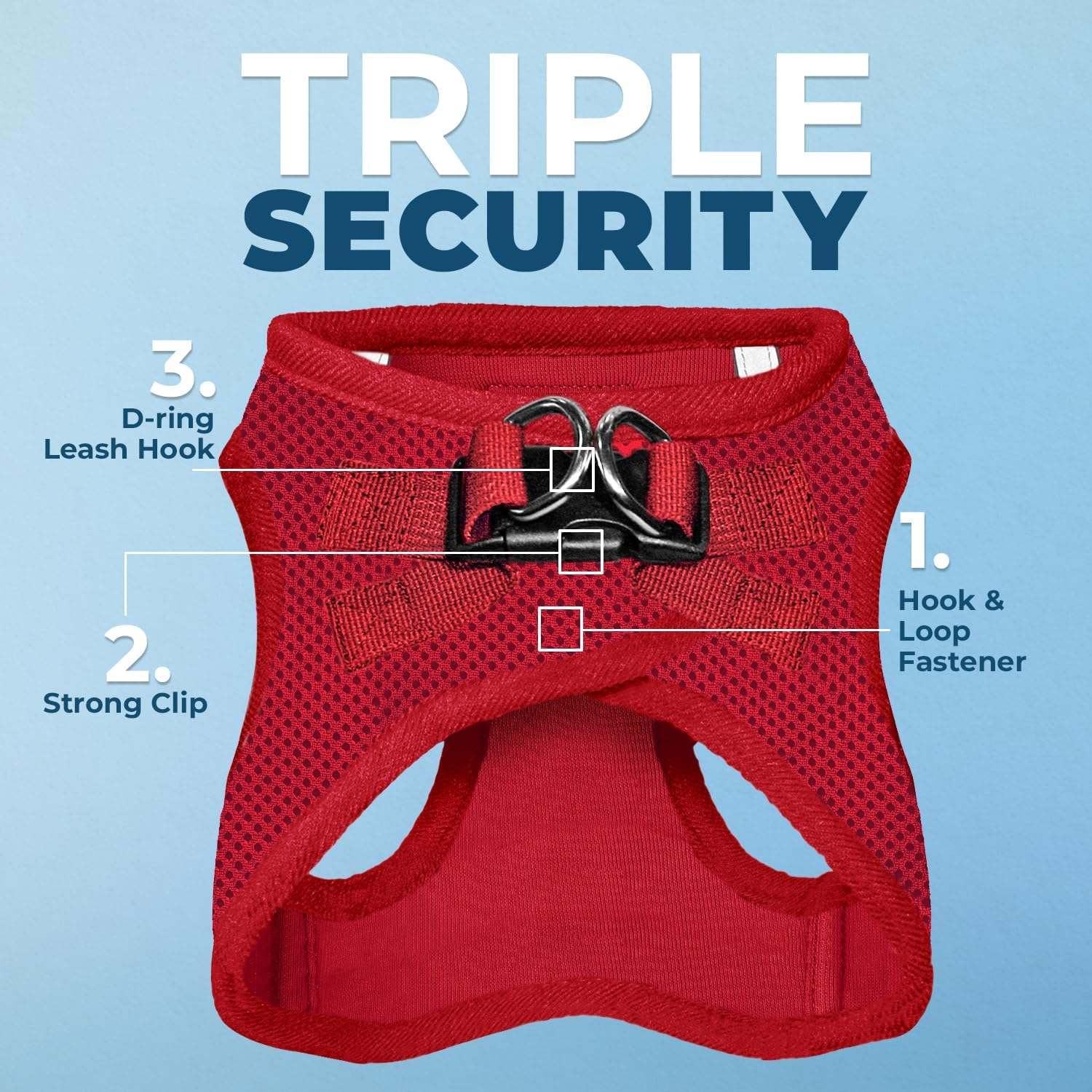 Best Pet Supplies Voyager Step-In Air All Weather Mesh Harness and Reflective Dog 5 Ft Leash Combo with Neoprene Handle, for Small, Medium and Large Breed Puppies by - Harness Leash Set (Red), S image number 5