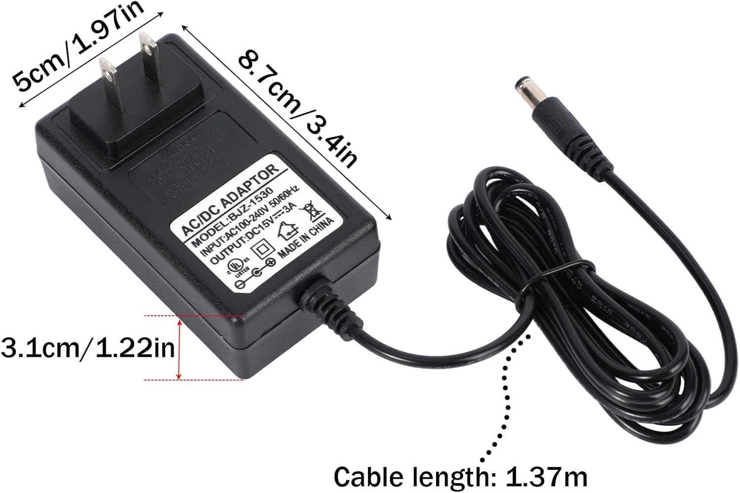 New Upgrade Speaker Charger for Turtlebox, Portable Loud Outdoor Bluetooth 5.0 Speaker Power Cord Replacement Compatible with Turtlebox Gen 2 & Gen 3 image number 6