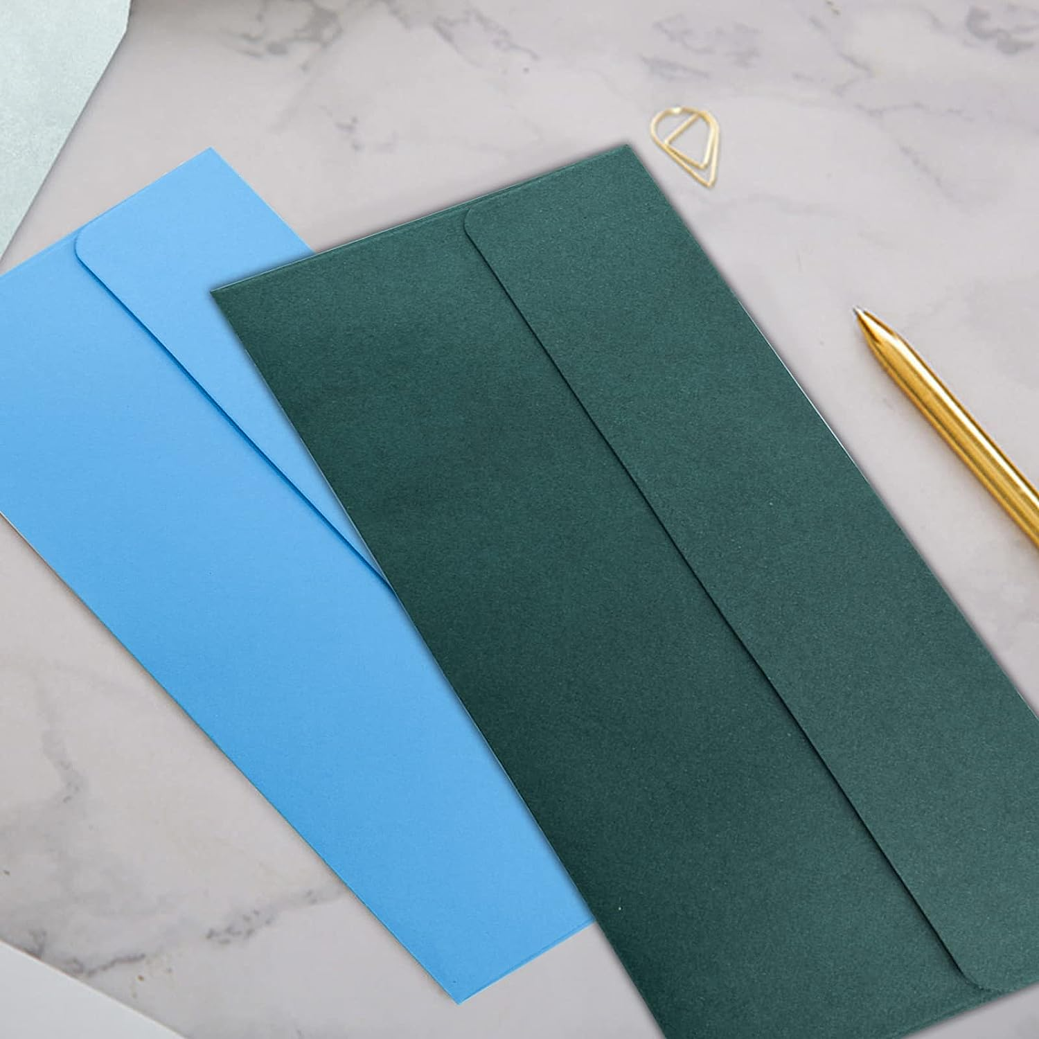 VANRA 150 Pack Colorful Envelopes #10 Business Envelopes Bulk for Office Checks, Letter Mailing Invoices, Party Invitations, 4.13 X 9.49 in (15 Assorted Colors) image number 5